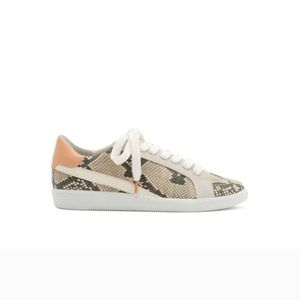 Dolce Vita Nino Leather Snake Print Embossed Sneakers Women’s Size 6